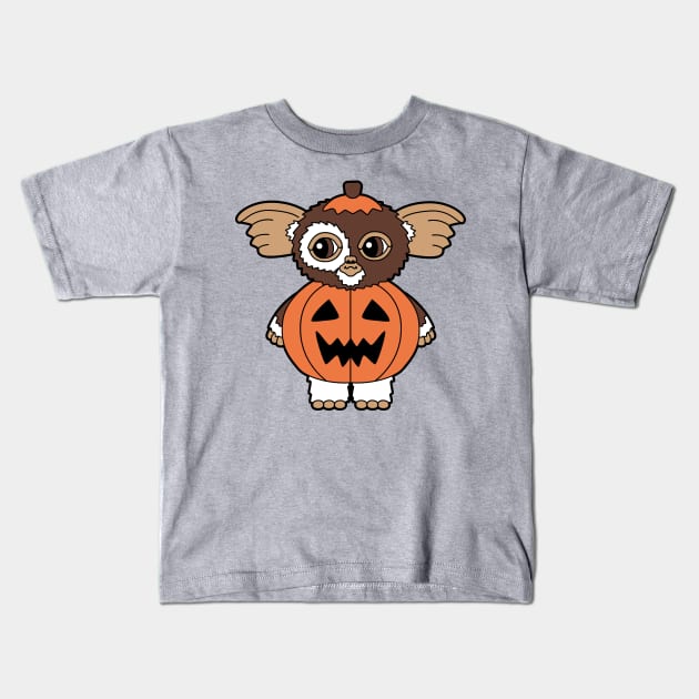 Halloween Gizmo Kids T-Shirt by ClaireyLouCreations